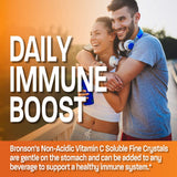 Bronson Vitamin C non acide - doseuse/cuillère pour mesurer facilement.