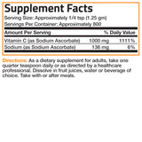 Bronson Vitamin C non acide - poudre prête pour l'usage quotidien.