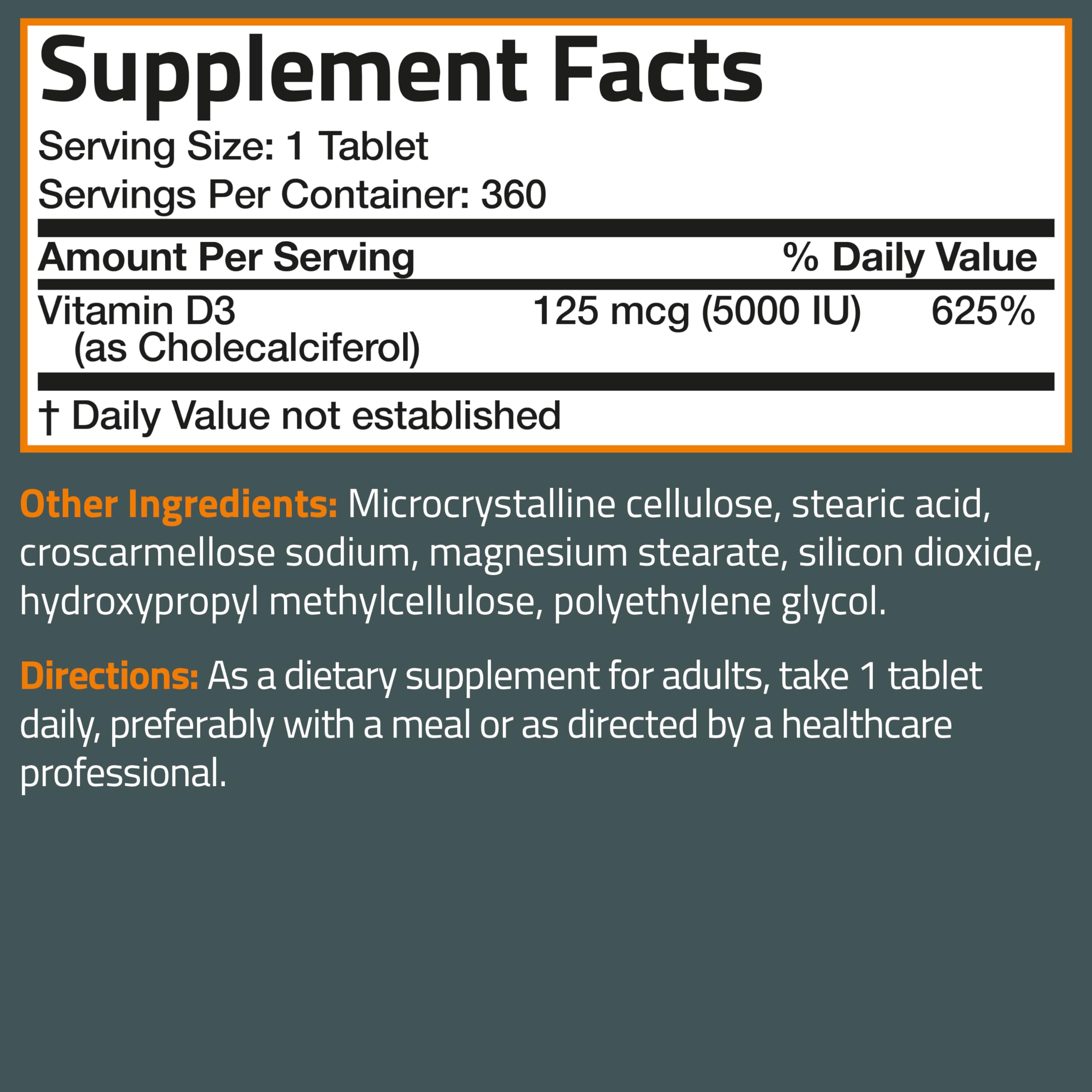 Bronson Vitamine D3 5000 UI – usine certifiée New York, production fiable.