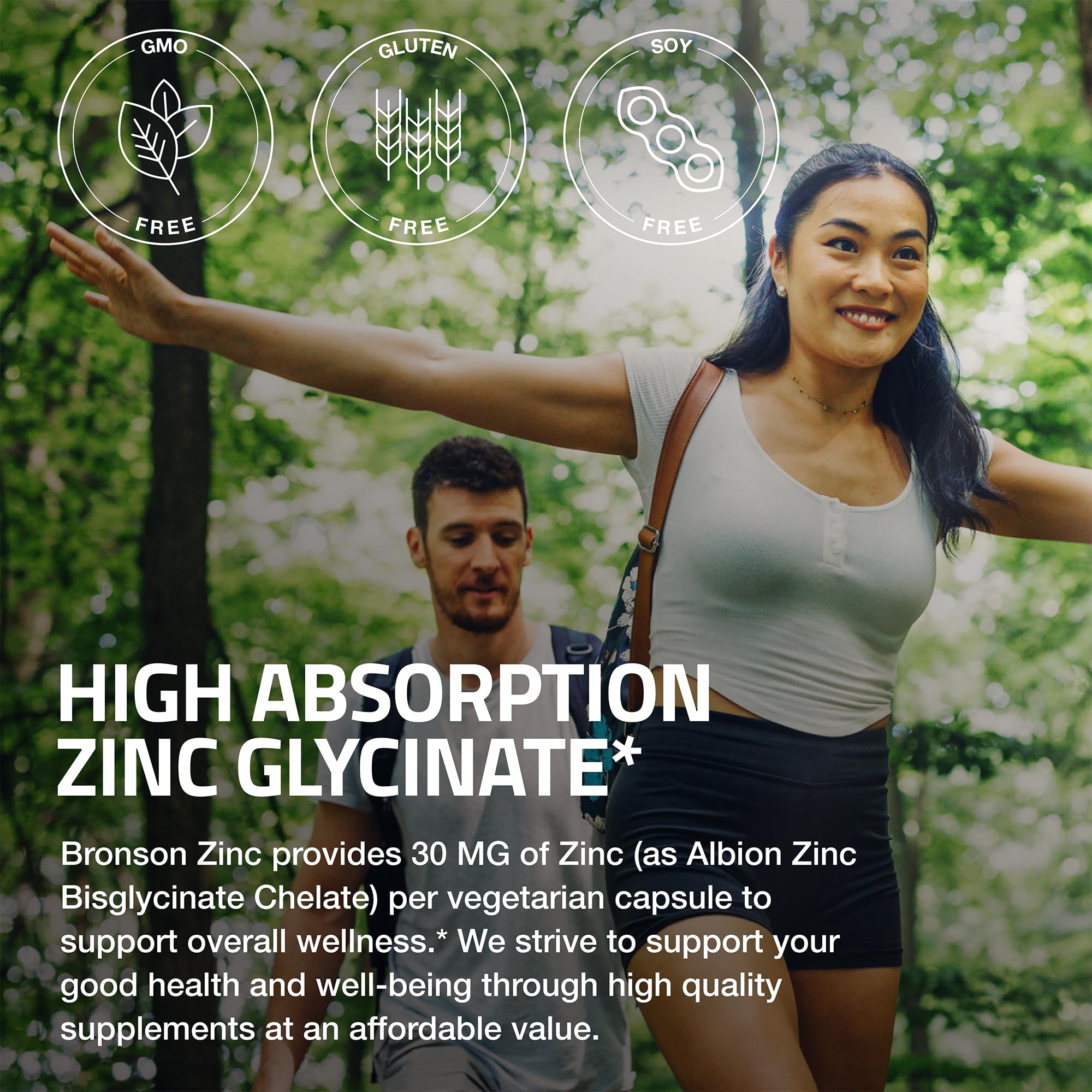 Contrôles en laboratoire sur Bronson Zinc Glycinate, garantie qualité