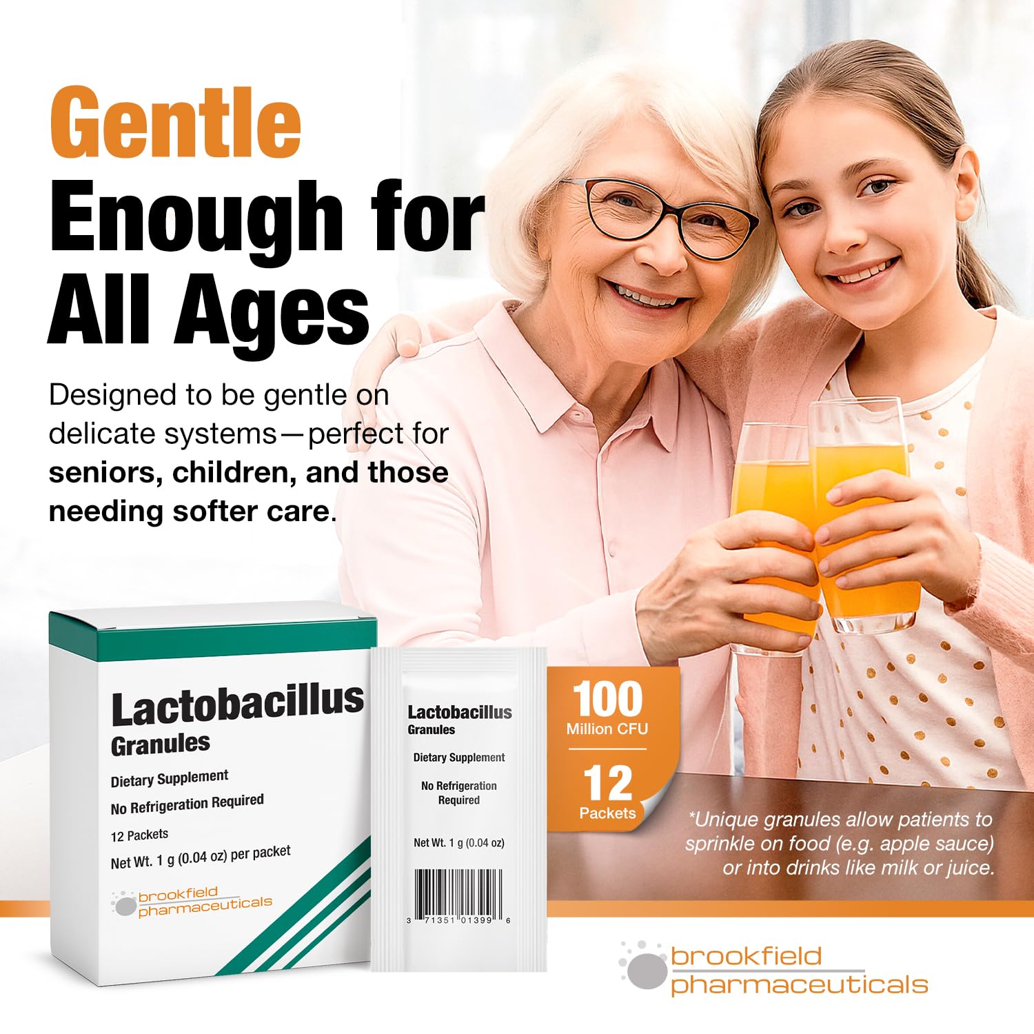 Brookfield Probiotiques usage quotidien pour adultes et routine digestif.