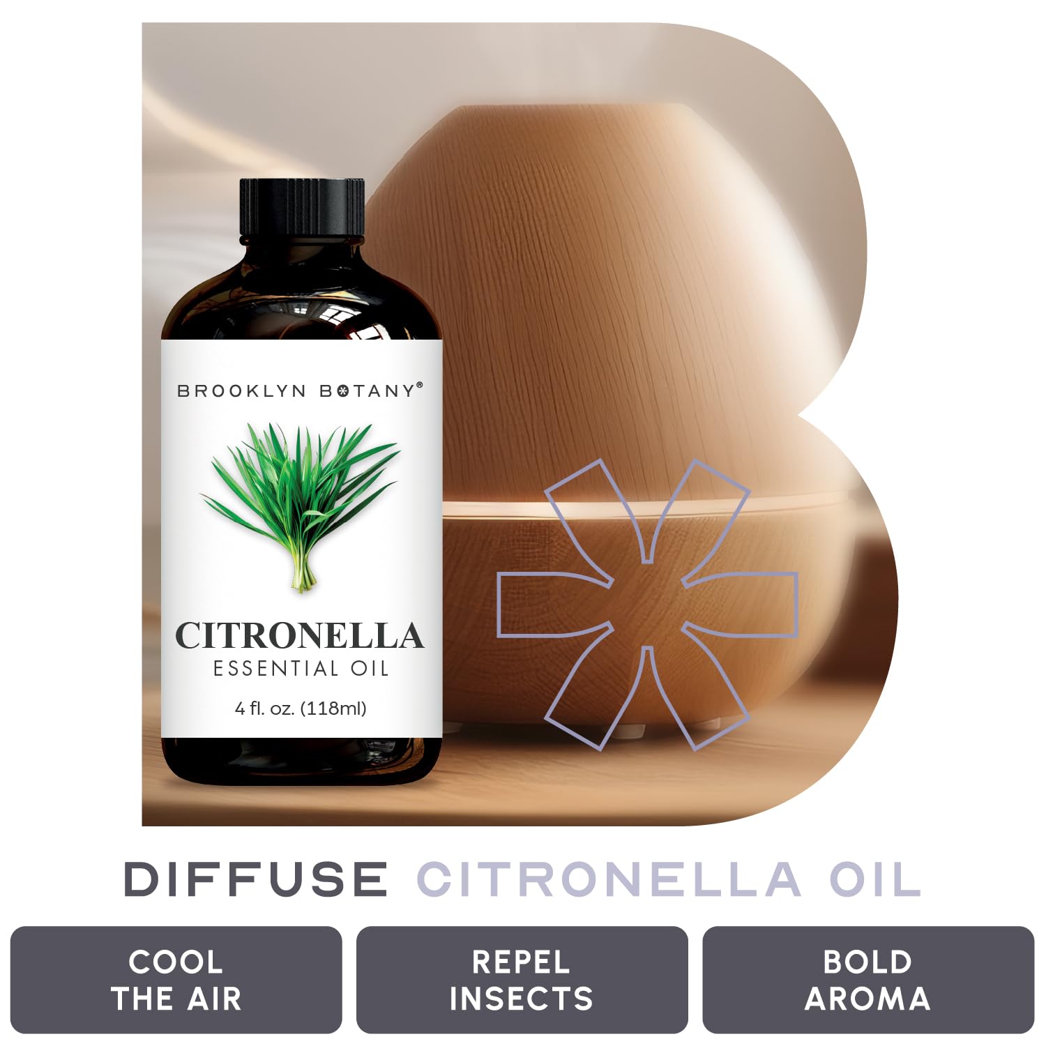 Brooklyn Botany Citronnelle – huile embouteillée aux États-Unis