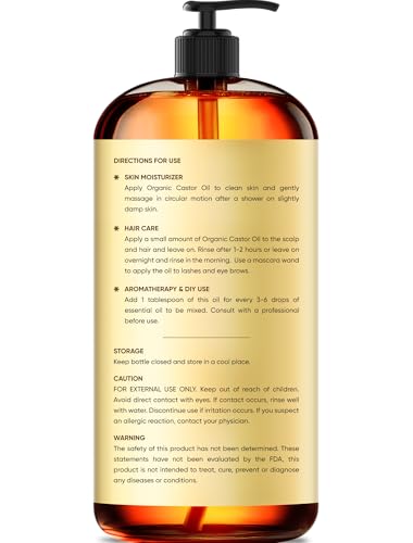 Brooklyn Botany huile de castor pour cheveux, aide à hydrater les cils et les sourcils.