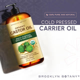 Brooklyn Botany huile de castor pour massage, absorption rapide et douceur cutanée.