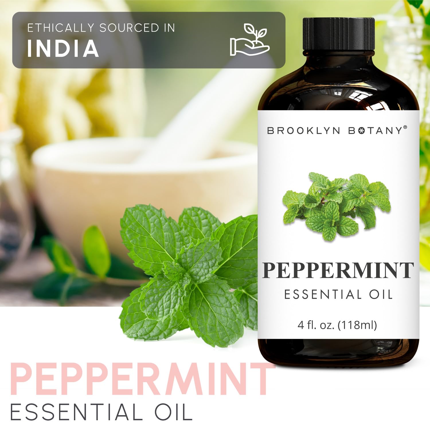 Brooklyn Botany huile menthe: diffuseur pour aromathérapie et bien-être ambiant.