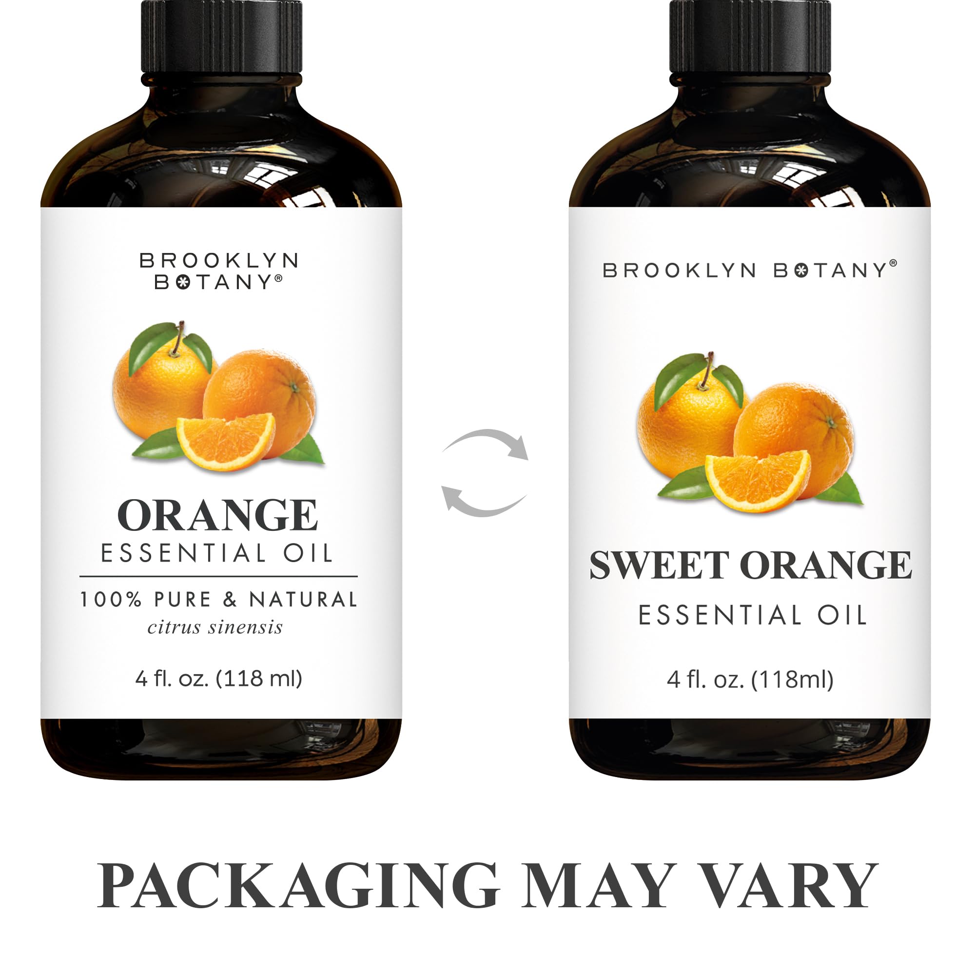 Brooklyn Botany huile orange avec pipette pour doser facilement l arôme.