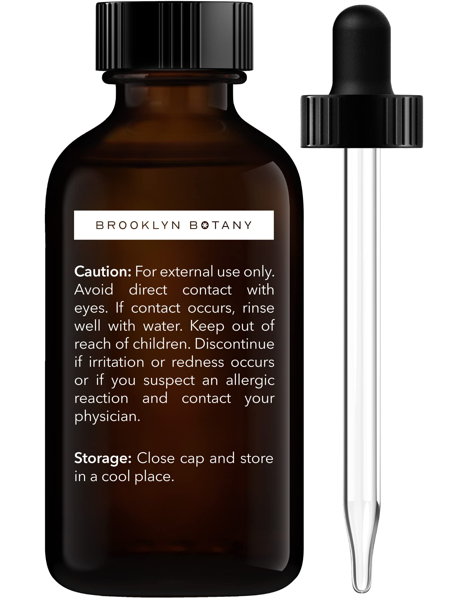 Brooklyn Botany Huile Pamplemousse — pipette ambrée pour dosage précis.