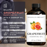 Brooklyn Botany Huile Pamplemousse – emballage et origine aux États-Unis.