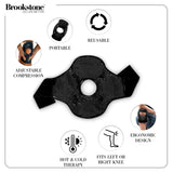 Brookstone Genou Bandeau Gel Flexible s'adapte à la forme du genou pour un ajustement optimal.