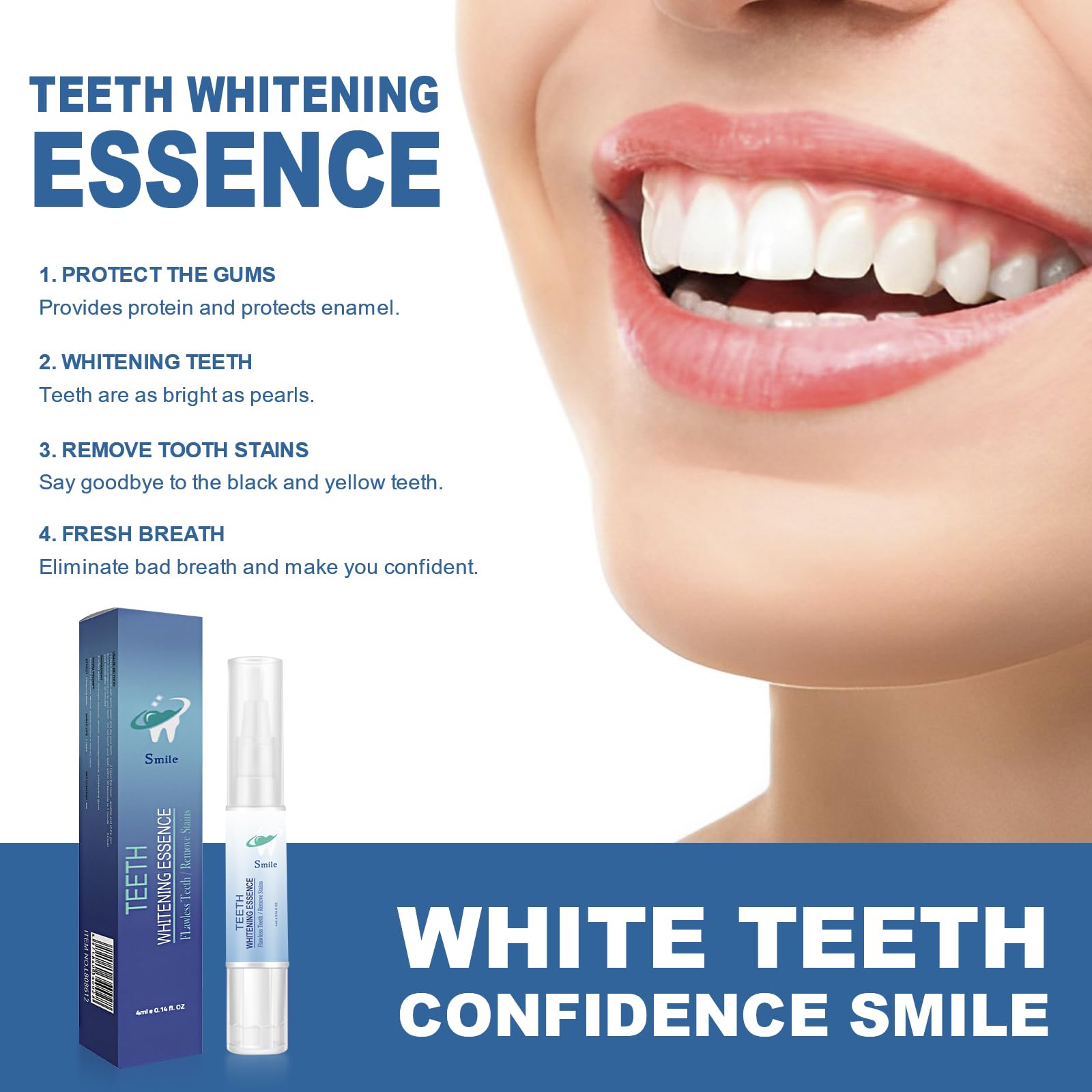 BROUYOUE application-gel blanchiment dents, gel facile à appliquer sur les dents.