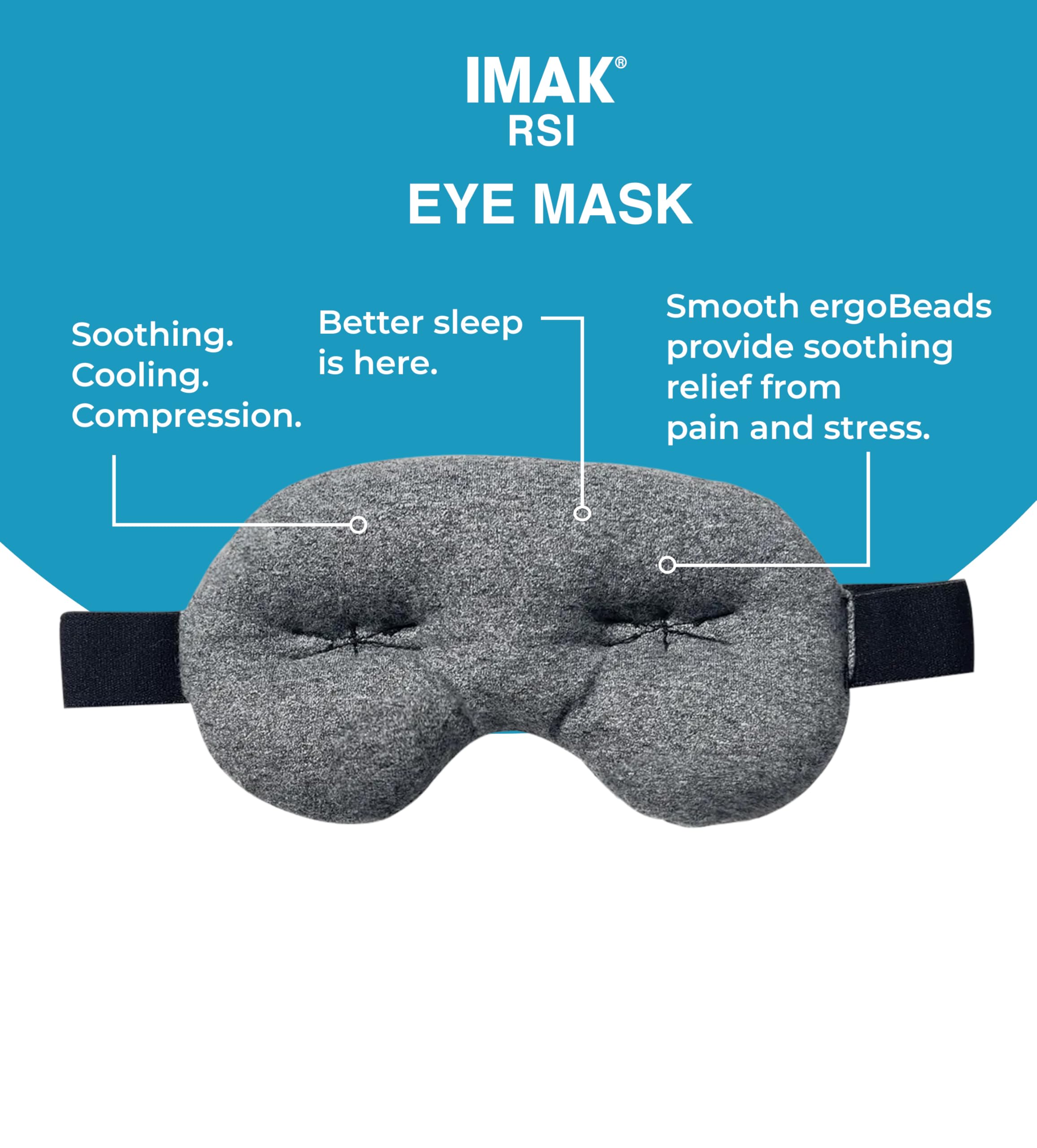 Brownmed Coton Respirant Oreiller Yeux, douceur et confort durable.
