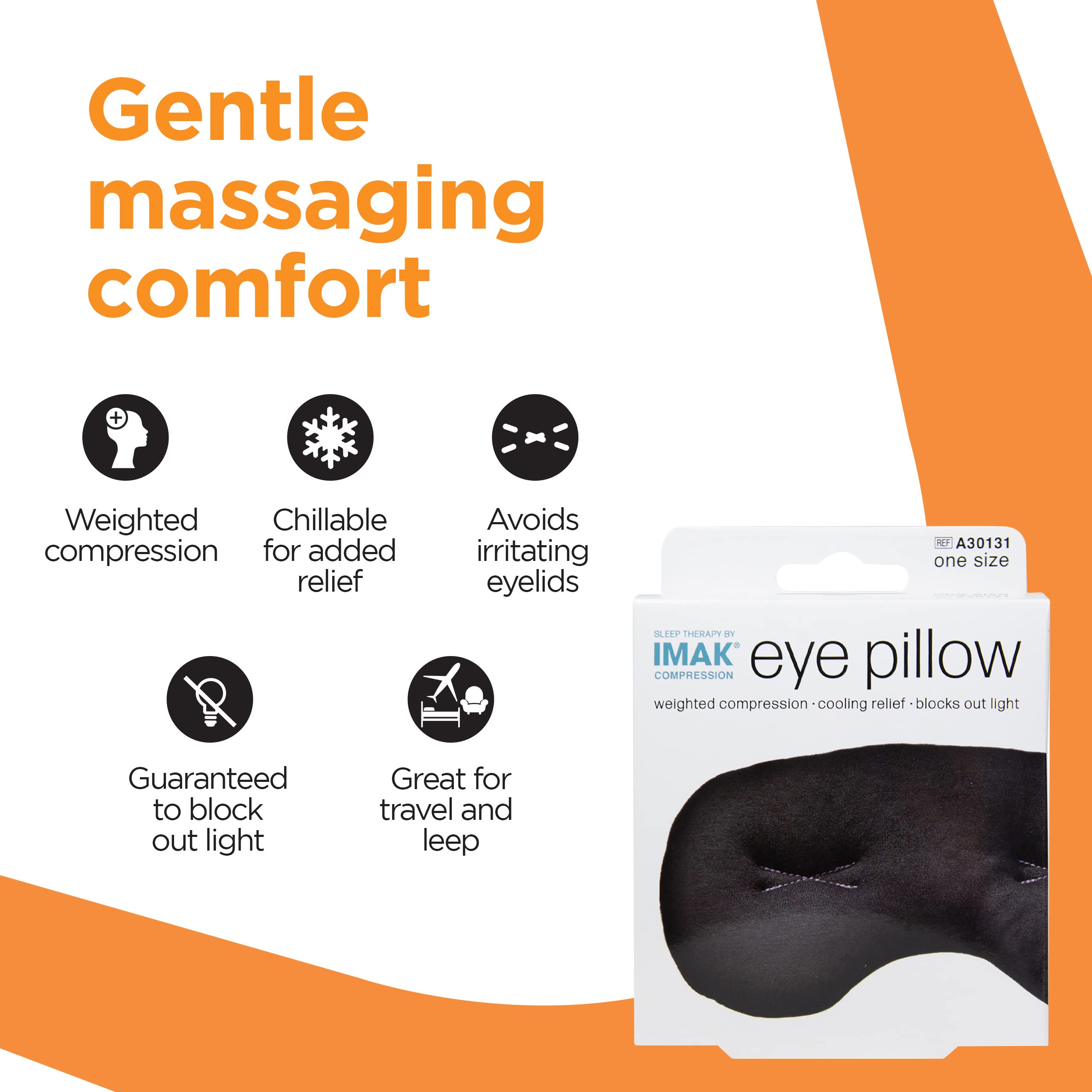 Coussin Brownmed yeux compression confortable avec ajustement universel.