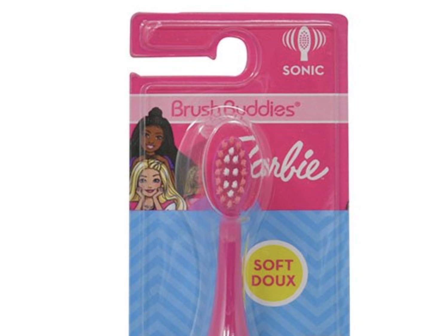 Bouton d'alimentation à piles AAA sur la brosse Brush Buddies Barbie