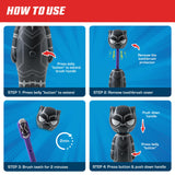 Habitude quotidienne facilitée par le design Brush Buddies Black Panther.