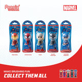 Tête de brosse arrondie Brush Buddies Black Panther nettoyant en douceur les dents.