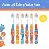 Brosse Brush Buddies Blippi pratique pour les sorties et la garderie.
