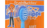 Brush Buddies Blippi – interrupteur pratique sur la poignée, brossage simple pour les enfants.