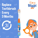 Pack de 6 brosses Brush Buddies Blippi, idéal à la maison et en voyage.