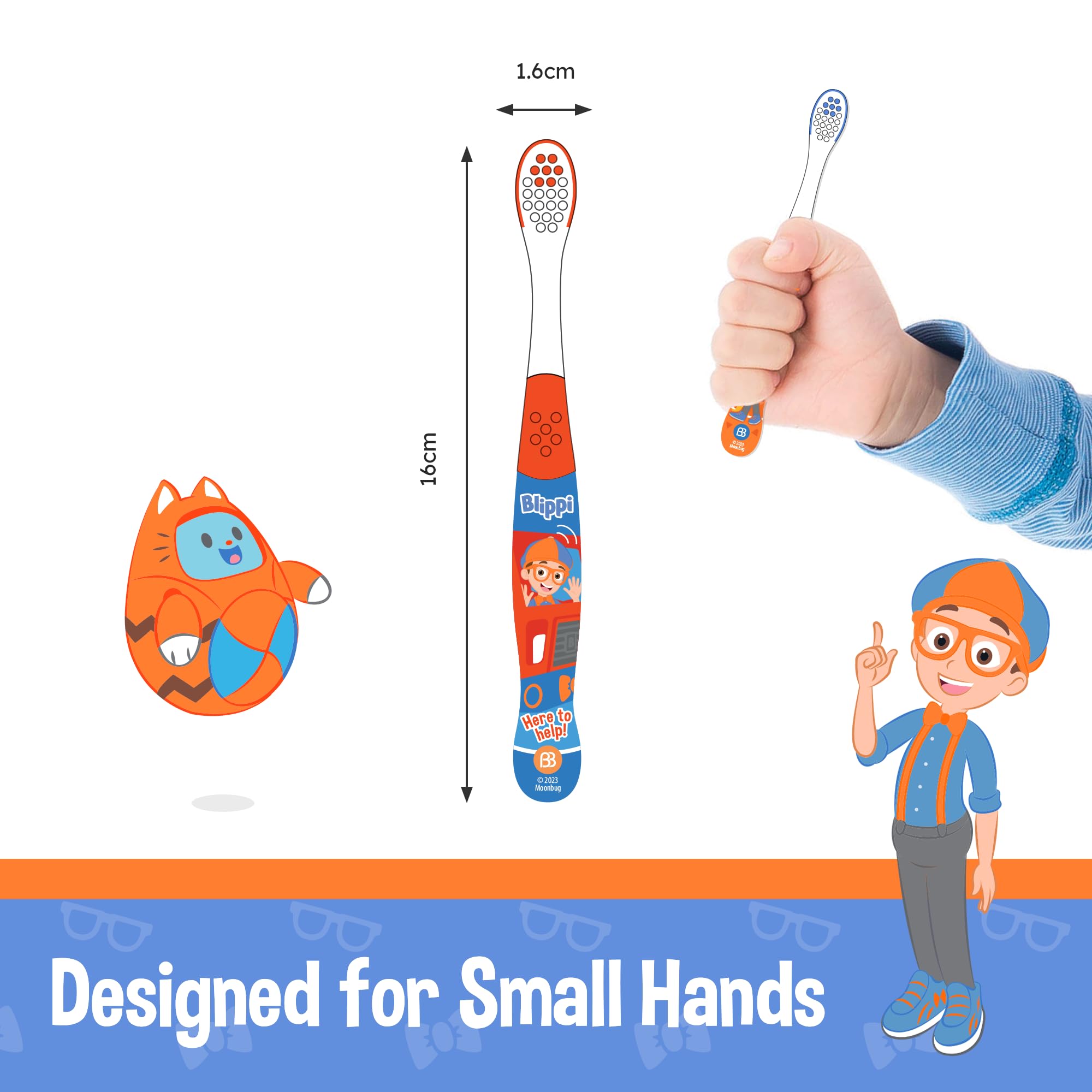 Matériaux sans BPA Brush Buddies Blippi, sécurité et durabilité au quotidien.