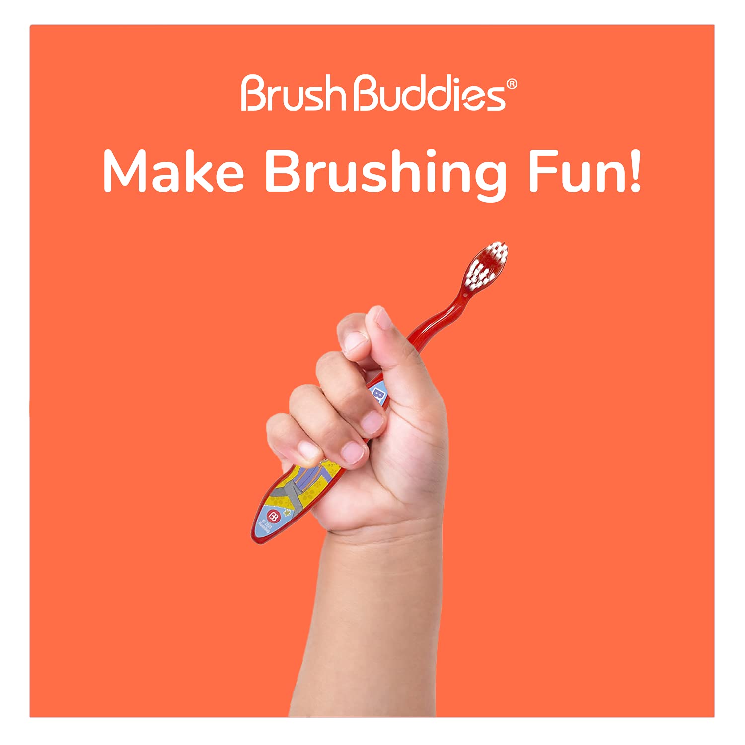 Brosse Brush Buddies Hot Wheels, voyage-compact-poche parfaite en déplacement.