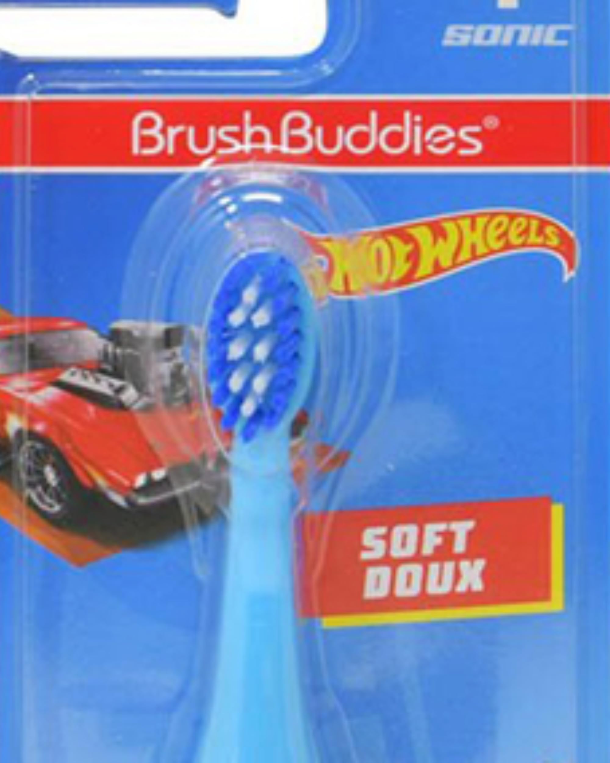 Brush Buddies Hot Wheels - puissance sonique douce pour nettoyage efficace