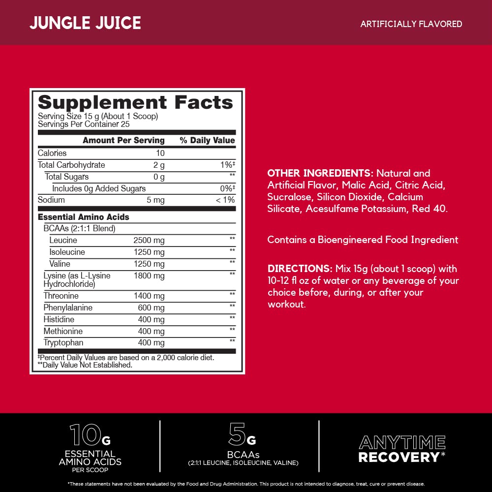 BSN Amino X EAA: mélange dans l'eau, idéal pour l'endurance pendant l'entraînement.