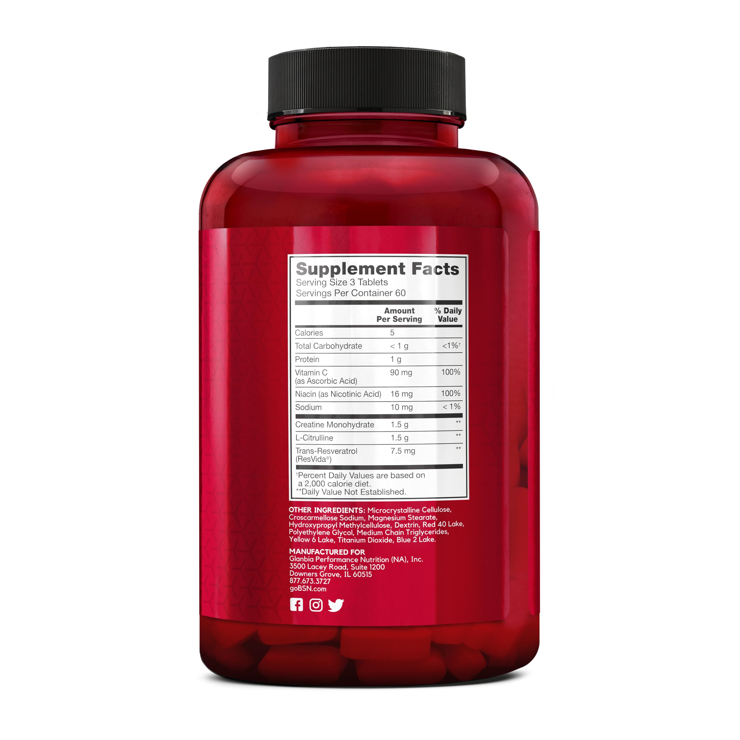 BSN NITRIX 2.0, emballage recyclable, pratique pour la routine sportive.