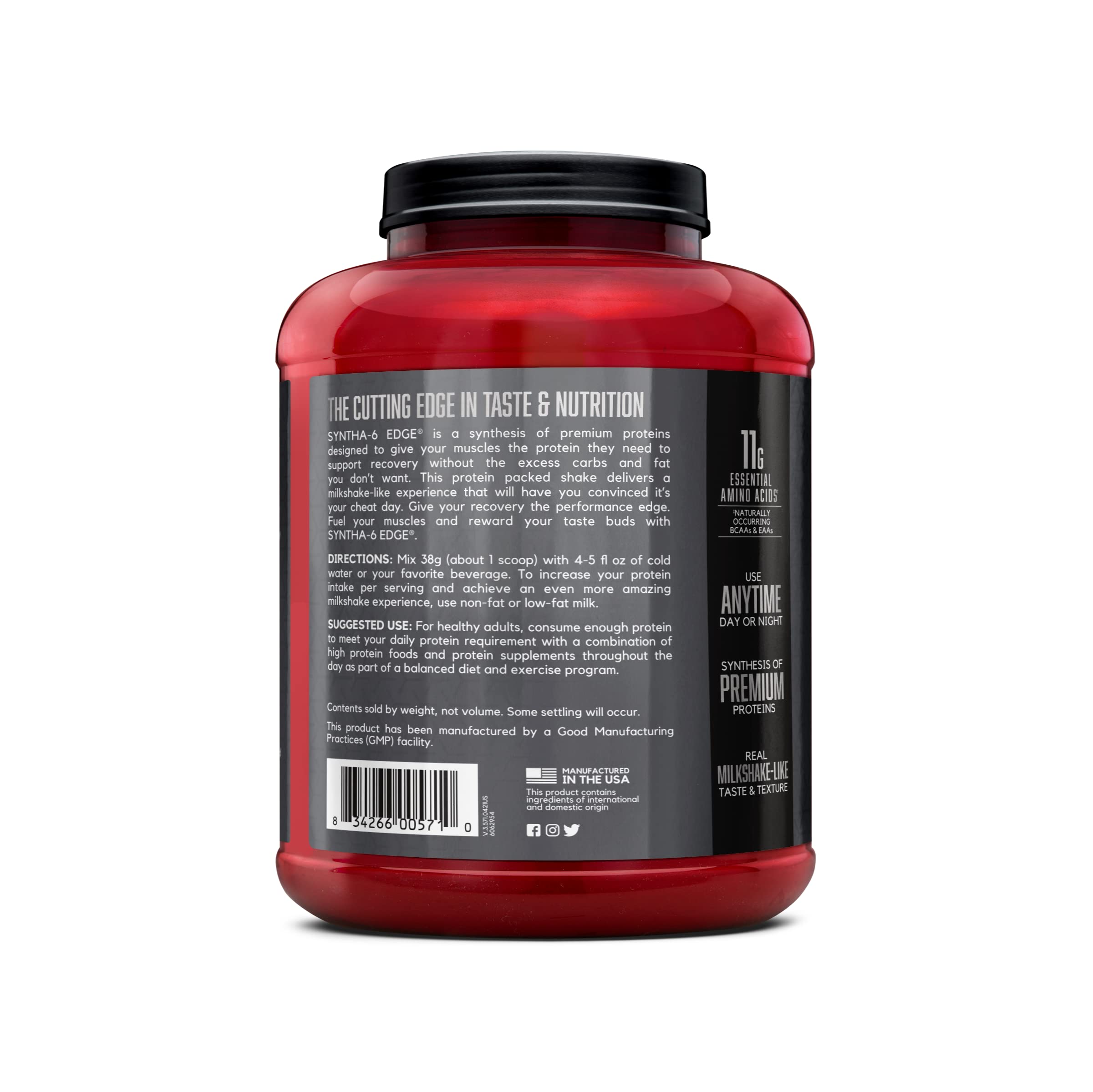 BSN SYNTHA-6 EDGE fiche nutrition claire et utile.