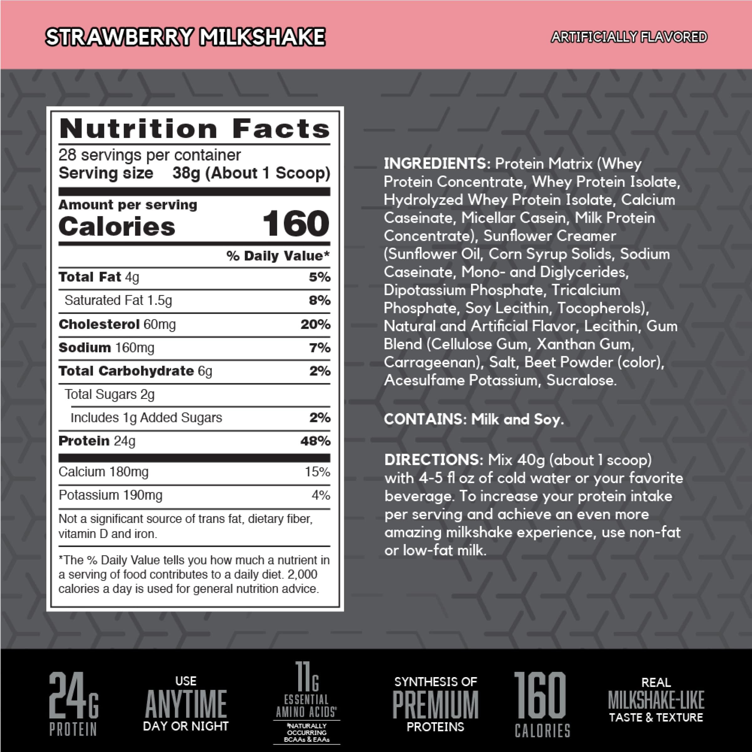 BSN SYNTHA-6 EDGE poudre-proteine-fraise, 24 g par portion