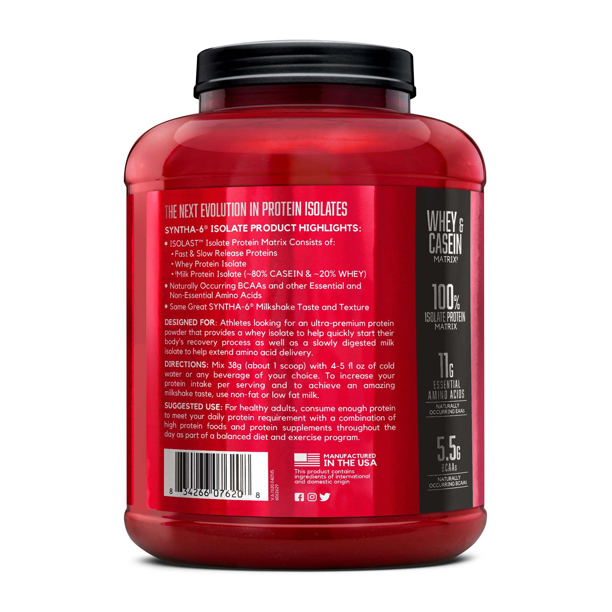 BSN SYNTHA-6 ISOLATE gourmand boisson chocolat, plaisir quotidien et option pratique.