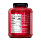 BSN True-Mass etiquette nutrition, fiche claire sur portions et calories