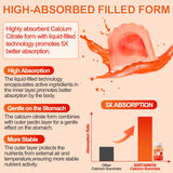 BSSTABBON calcium citrate gummies, fiche nutrition sans sucre ajouté.