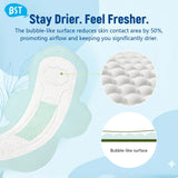 Noyau ultraabsorbant des BST Pads assure une protection fiable tout au long de la journée.