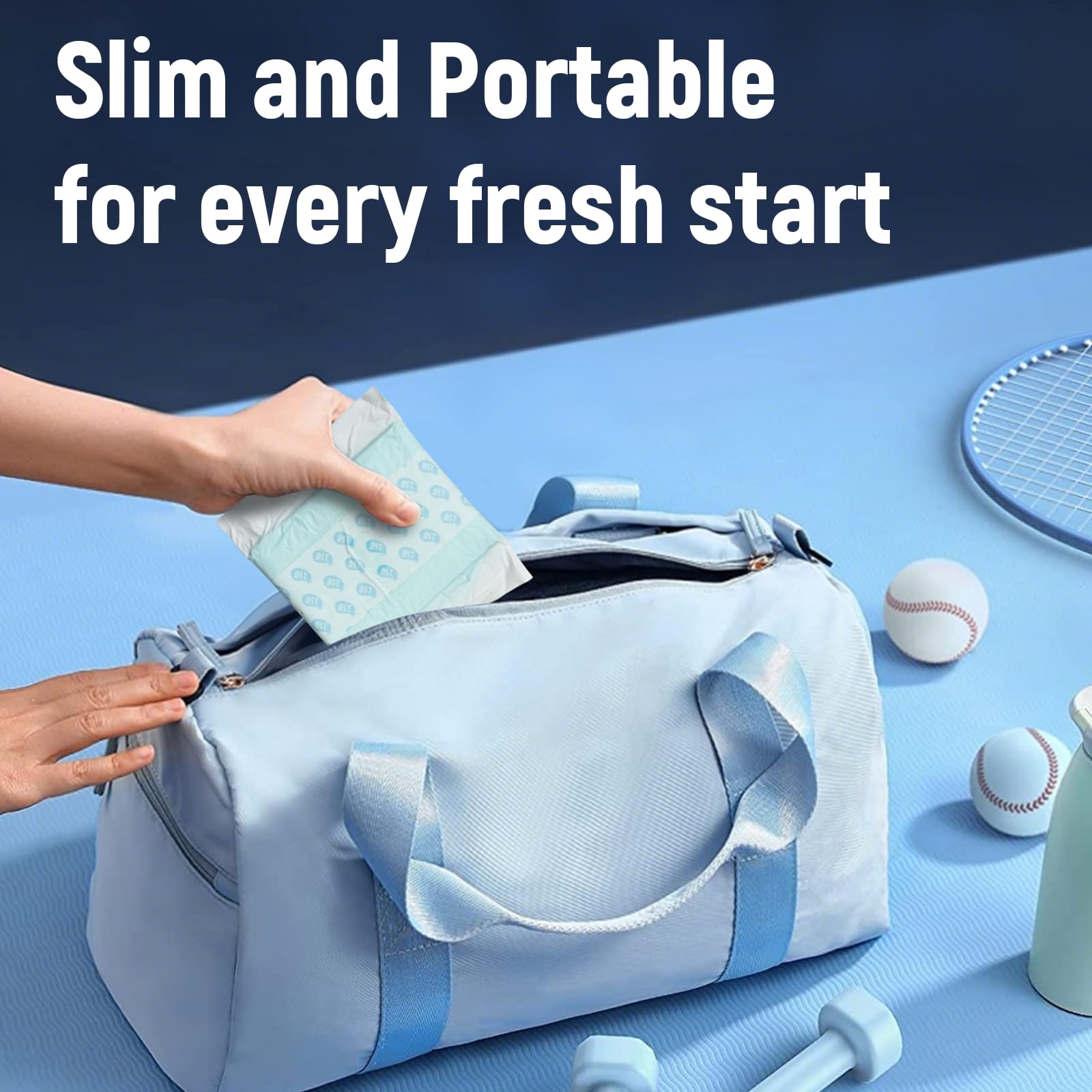 Protège-slips portable BST Protection, idéal dans le sac