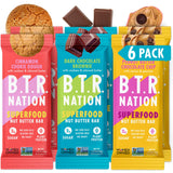 B.T.R. Nation Bar pack échantillon, présentation des saveurs faibles glucides.
