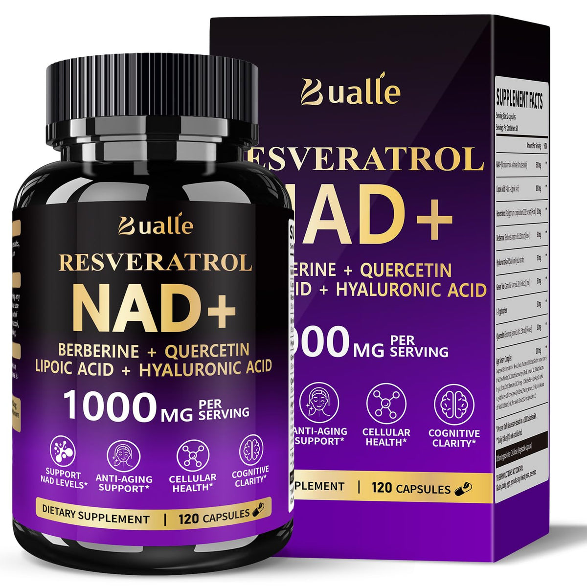 Bualle NAD: capsules faciles à avaler pour une énergie potentielle.