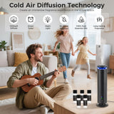 Diffuseur BUBLOC avec télécommande pour ajuster l’ambiance.
