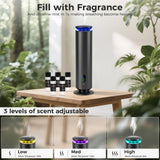 Sept lumières LED créent différentes ambiances lumineuses selon l’heure.