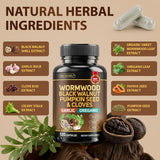 BUCAOAGU capsules véganes visibles, forme et dosage.