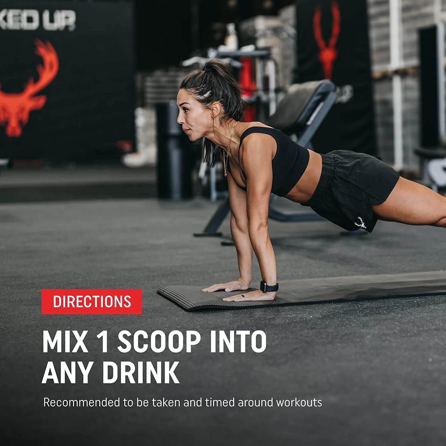 Bucked Up Six Point Creatine – intra-entrainement: mélange facile dans une boisson.