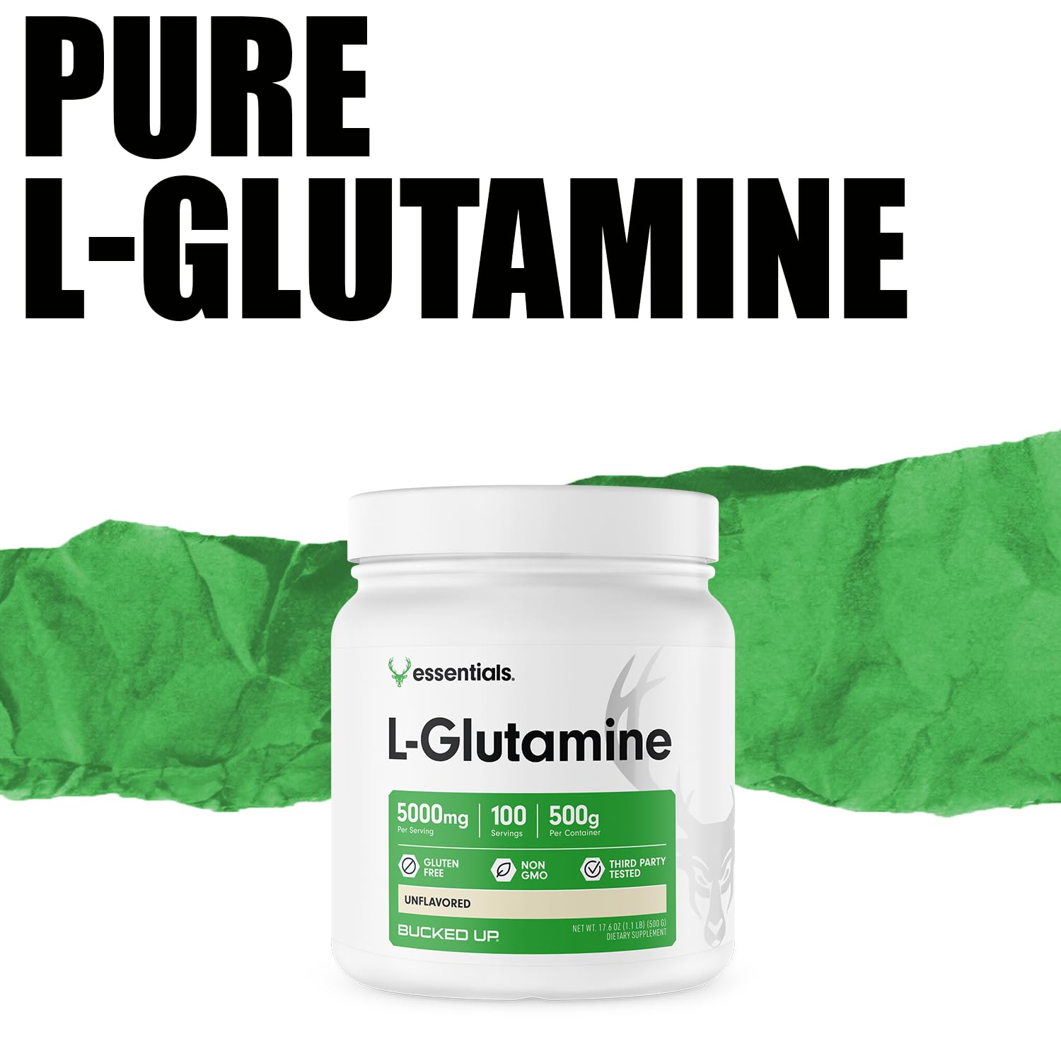 Bucked Up L-Glutamine 500g – mélange prêt à l’emploi pour vos shakes.