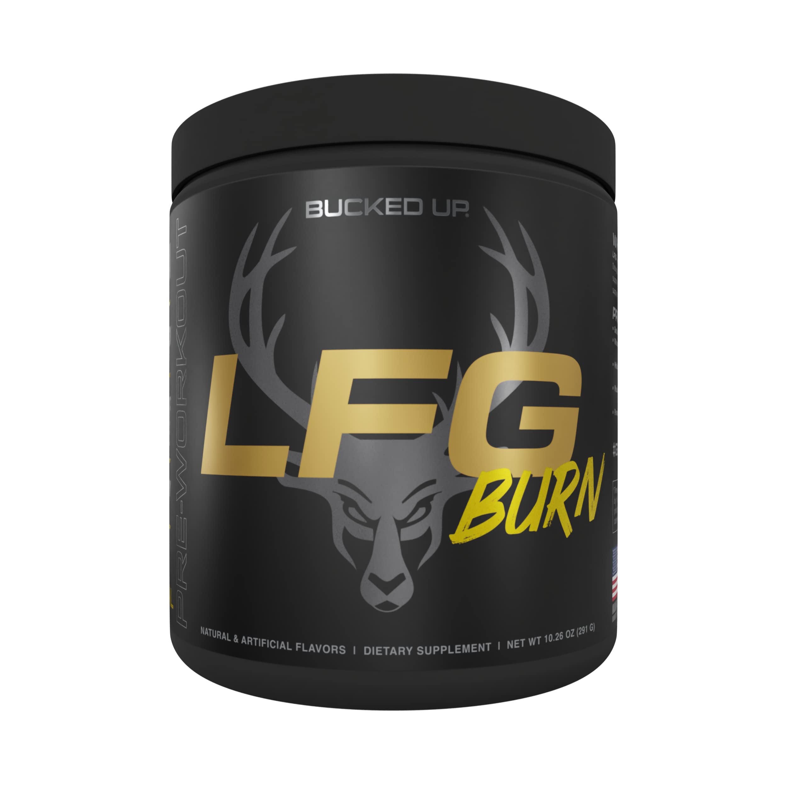 Bucked Up LFG pré-entraînement – bouteille: énergie durable pour l’effort.
