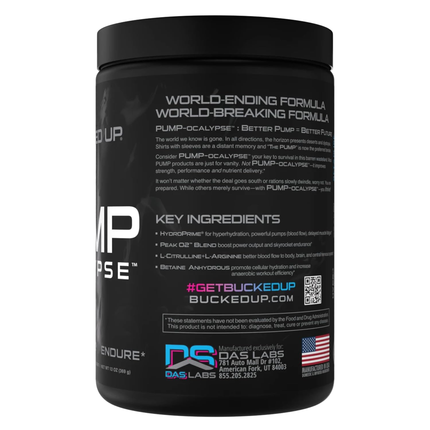 Bucked Up Pump-ocalypse Miami – hydratation musculaire optimale pendant l'effort.