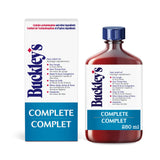 Buckley’s Complete Sirop, bouteille 250 ml prête à l’emploi, soulage potentiellement les symptômes.