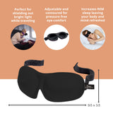Masque yeux Bucky 40 Blinks facile pour siestes et voyages.