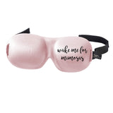 Masque Bucky Ultralight chevron Mimosas bloque la lumière pour un sommeil tranquille en voyage.