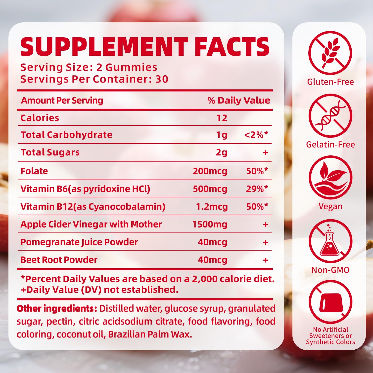 Bucolico Keto ACV Gummies : vinaigre de cidre avec mère pour bienfaits digestifs potentiels.
