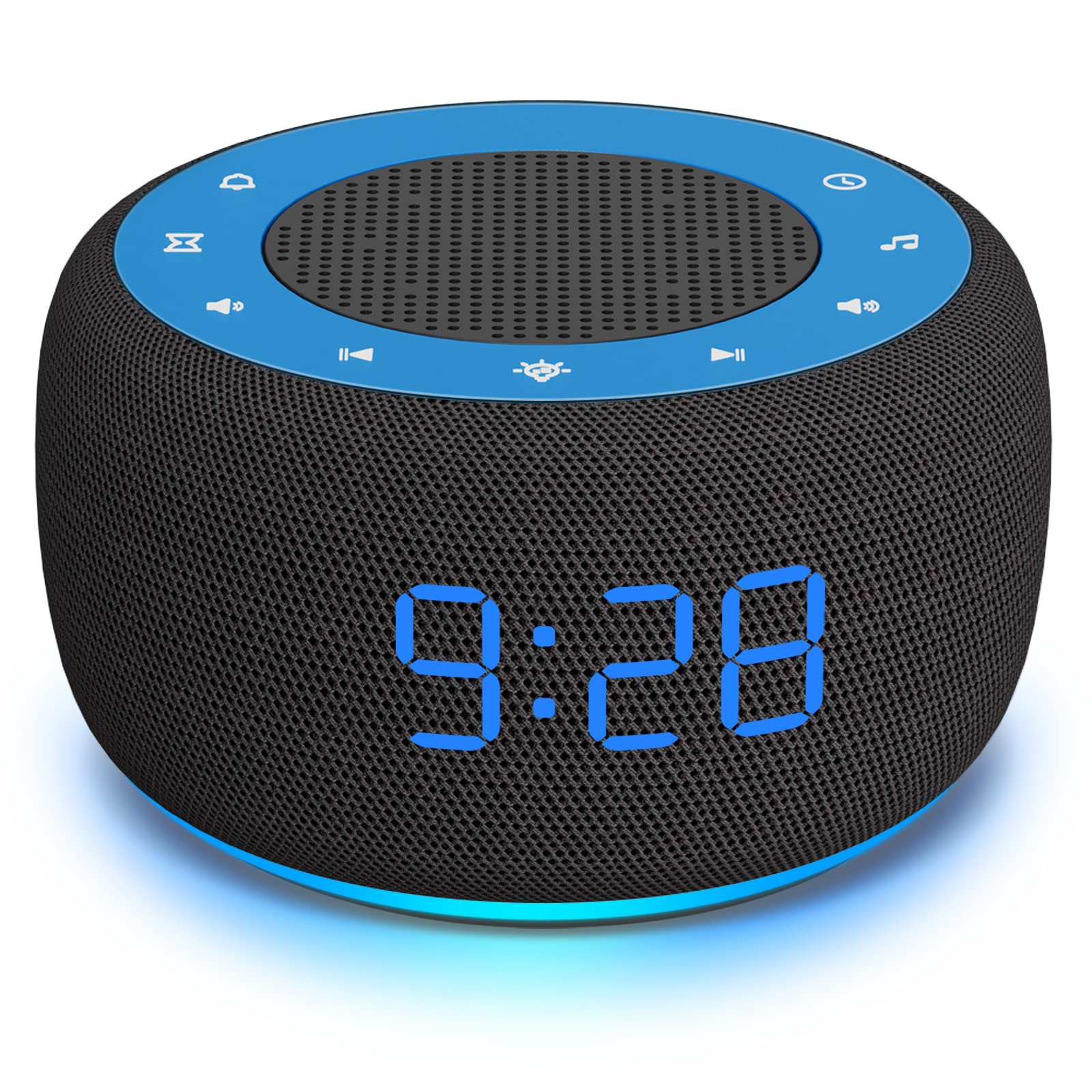 Buffbee machine sonore et réveil 2-en-1 avec haut-parleur 5W; masque les bruits.