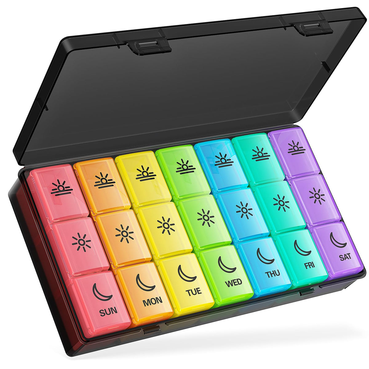 BUG HULL organisateur pilules 3 fois par jour pour simplifier la routine