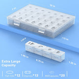 BUG HULL XL pilulier – plastique sans BPA, sécurité pour les suppléments.